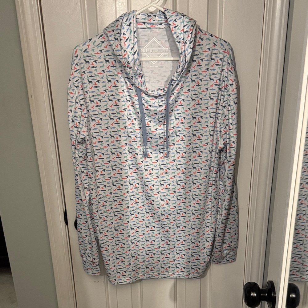 BURLEBO animal Pattern Hoodie